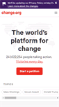 Mobile Screenshot of change.org